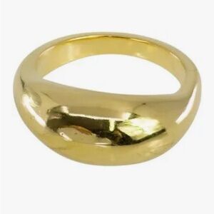MAYAMAR 24 Karat Dipped Gold Dome Ring, size 6 - NEW❣️